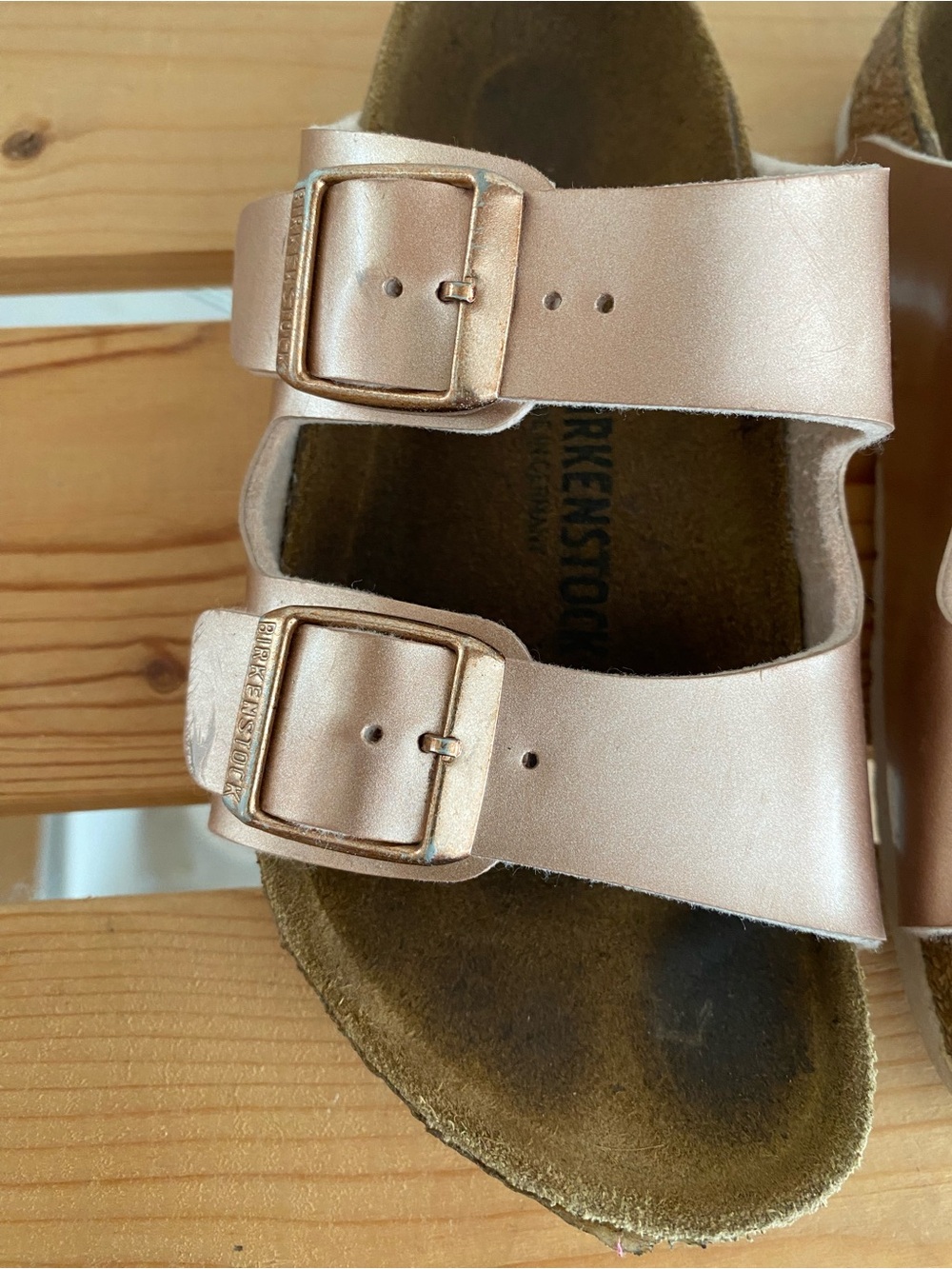 Birkenstock Arizona Kids Electric Metallic Copper Sandals 11 - Picture 10 of 14